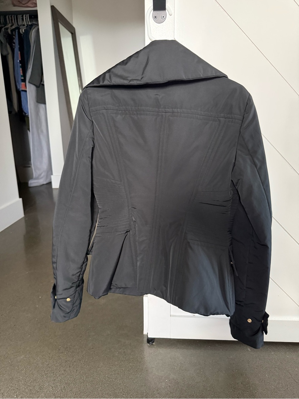 Gucci Black Bomber Jacket with Gold Buttons - Picture 5 of 5